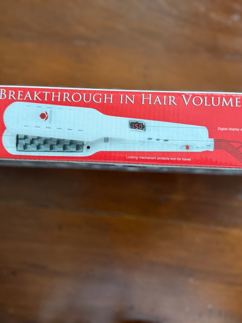 NEW NEVER USED
White Volumizing Hair Iron with Digital Temperature Display